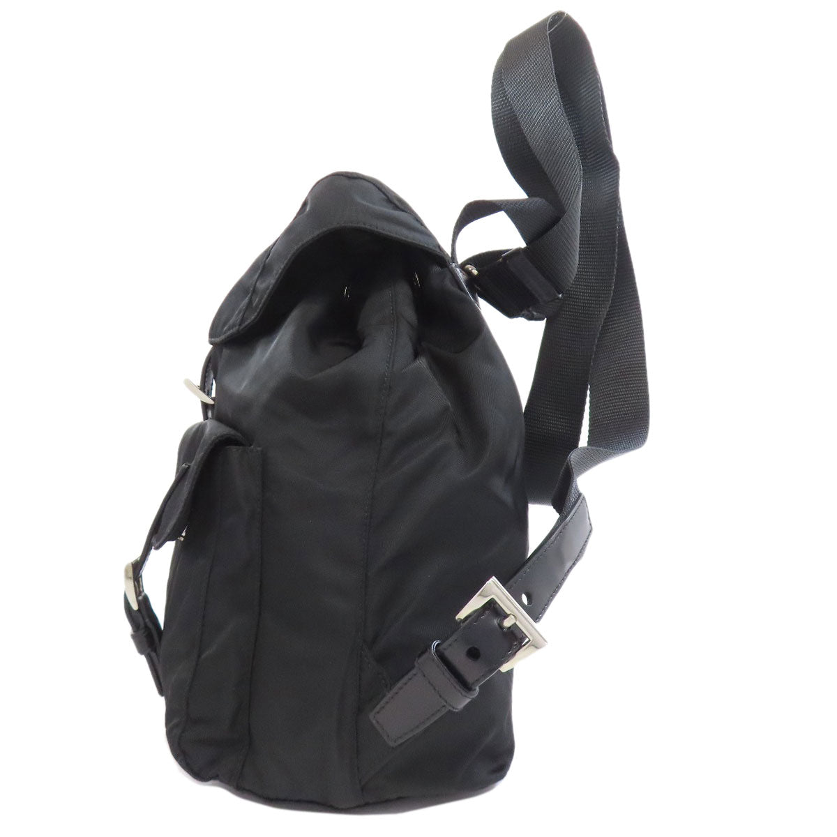 PRADA Backpack Nylon black logoMetal