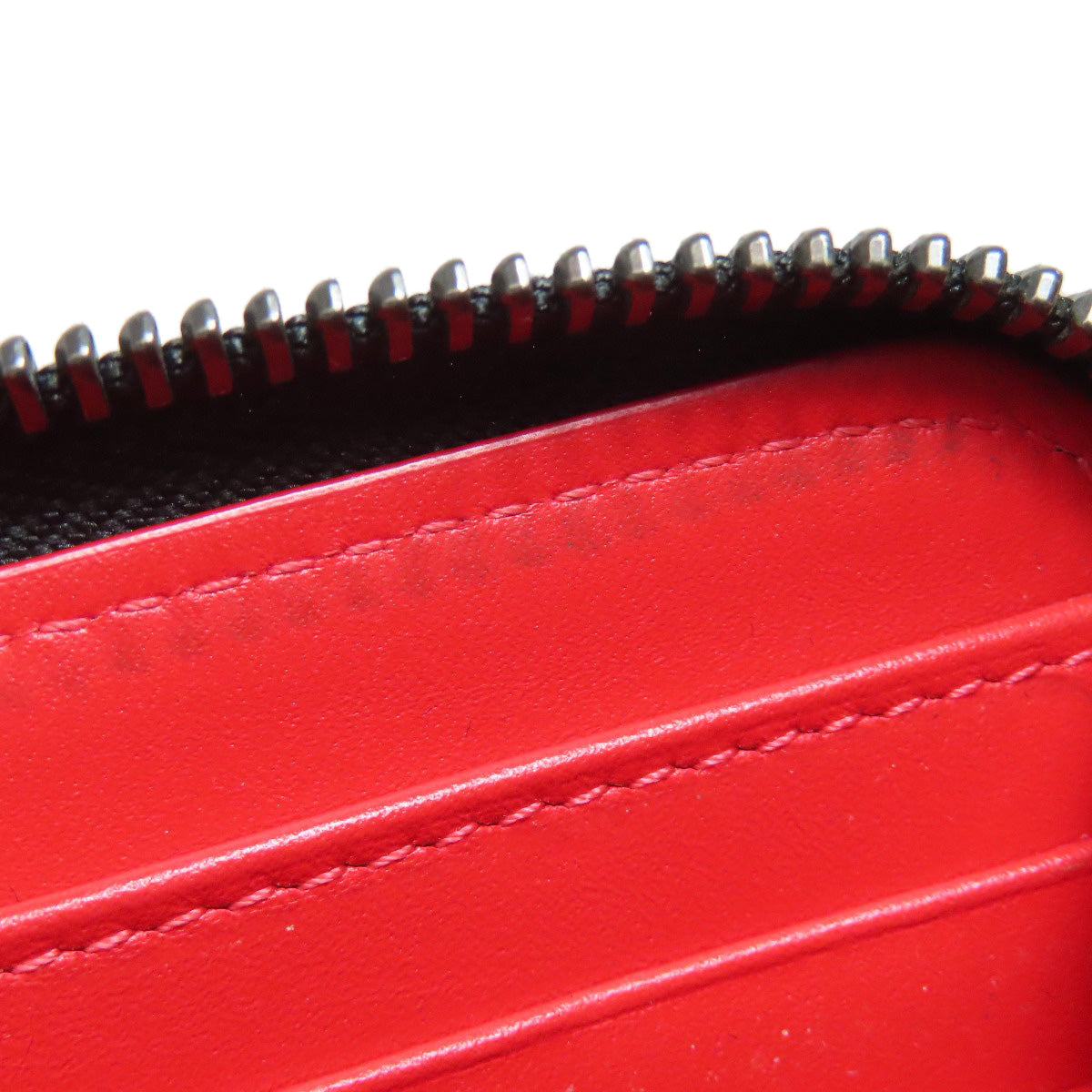 Christian Louboutin Long Wallet Purse Calfskin black Studs