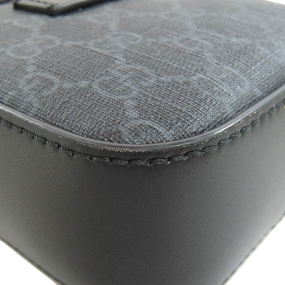 GUCCI Shoulder Bag 682357 PVC black GG Supreme