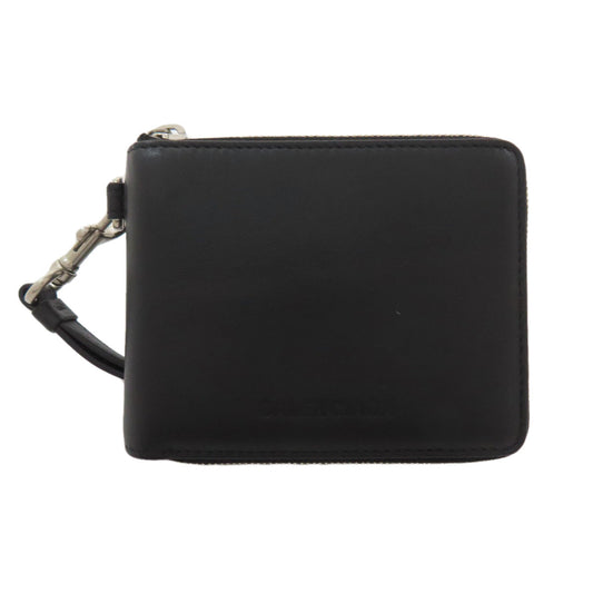 BALENCIAGA Bifold Wallet 659224 Calfskin black Essential Mini Wallet