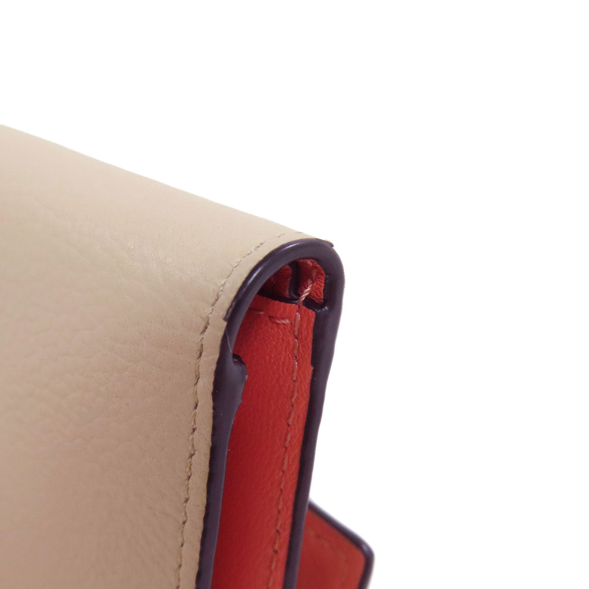 LOEWE Bifold Wallet Calfskin beige Bar Tikal Wallet Small
