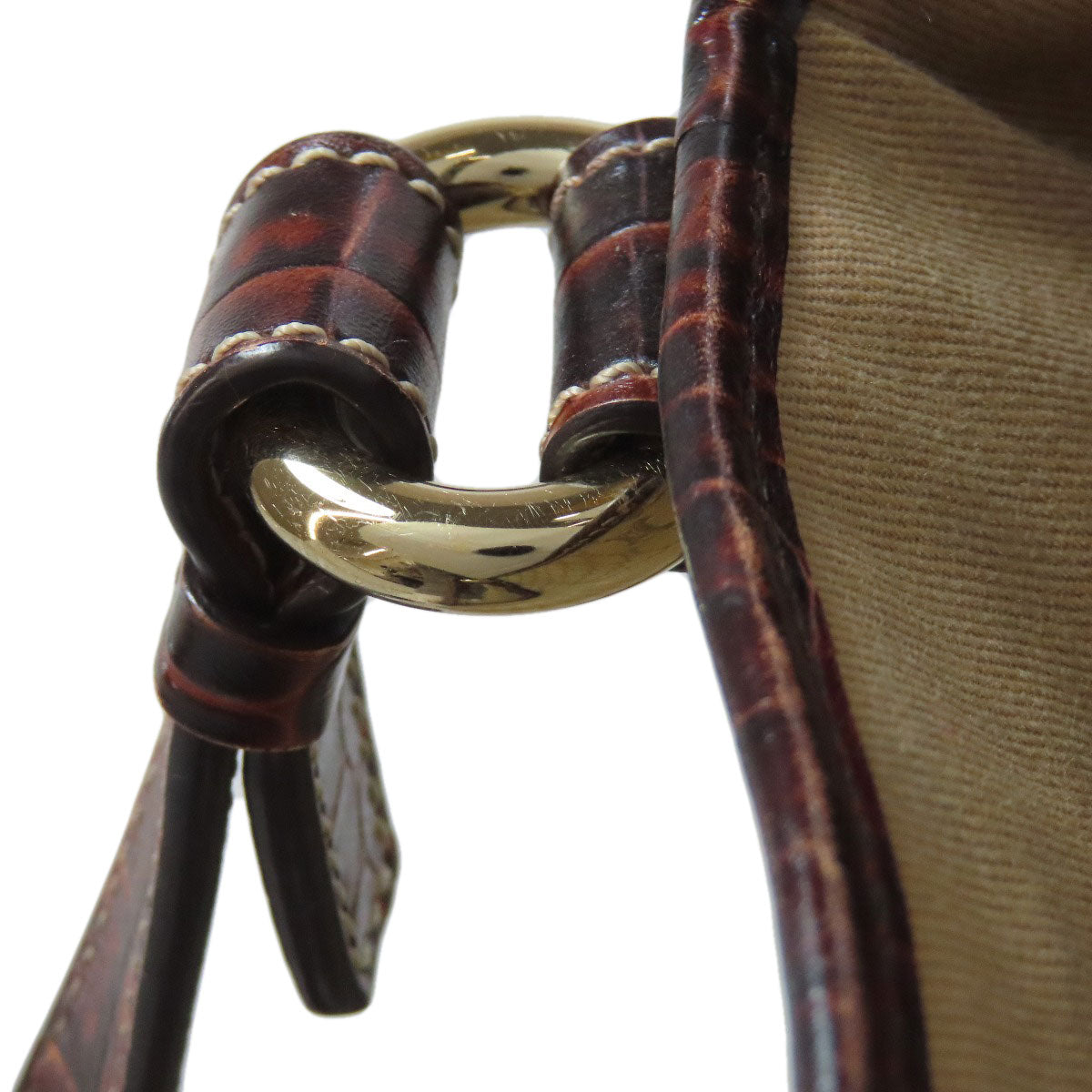 CELINE Tote Bag canvas Brown Macadam