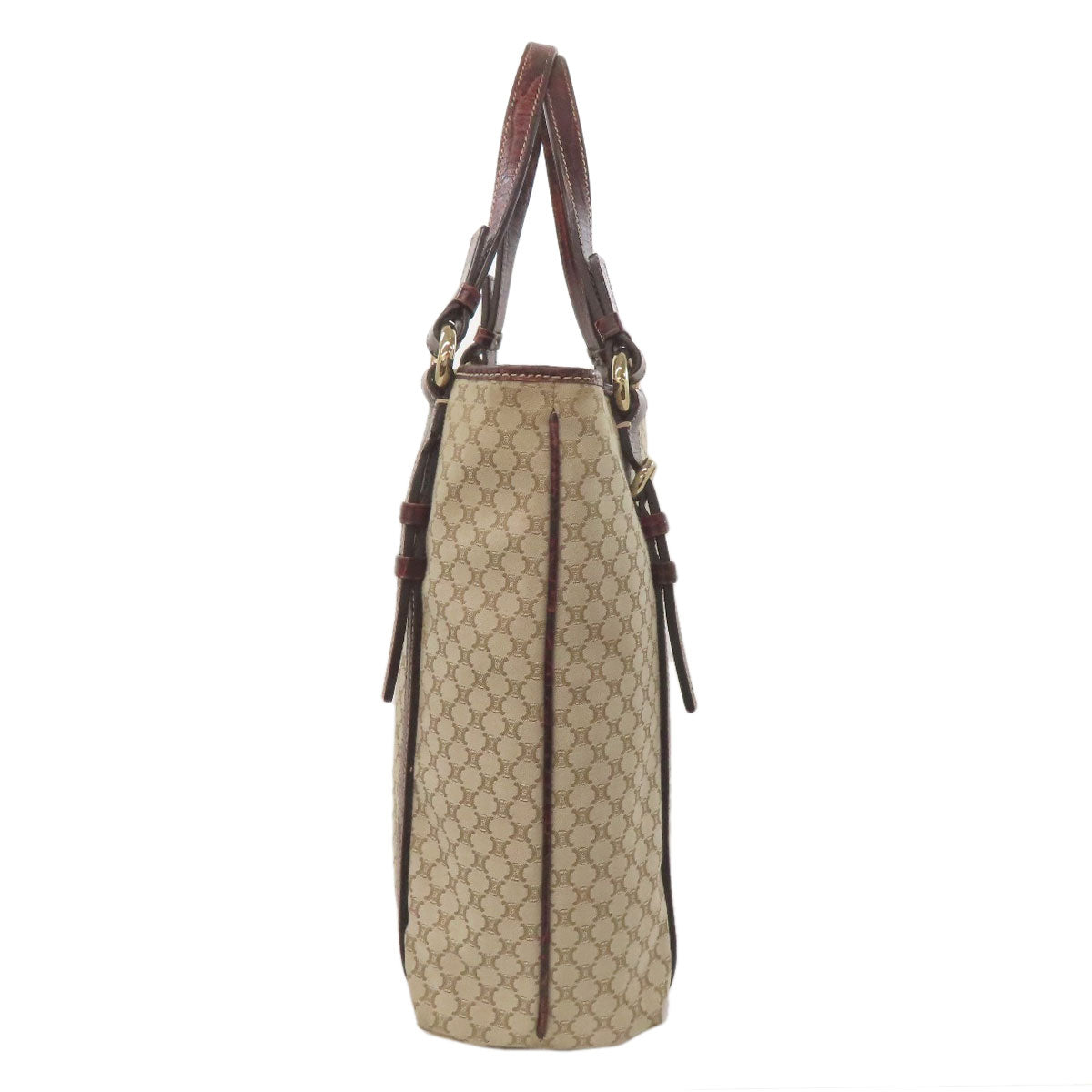 CELINE Tote Bag canvas Brown Macadam