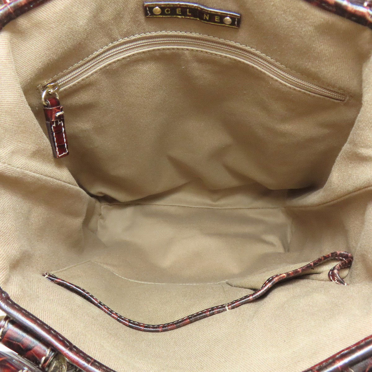 CELINE Tote Bag canvas Brown Macadam