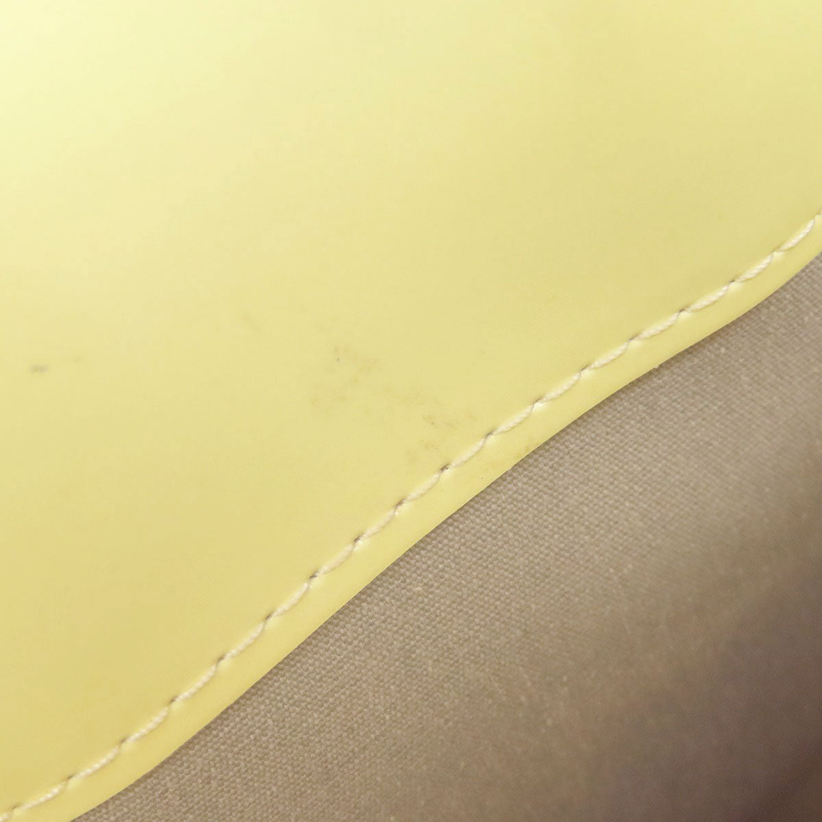 LOUIS VUITTON Handbag M91336 Vernis yellow Lead PM