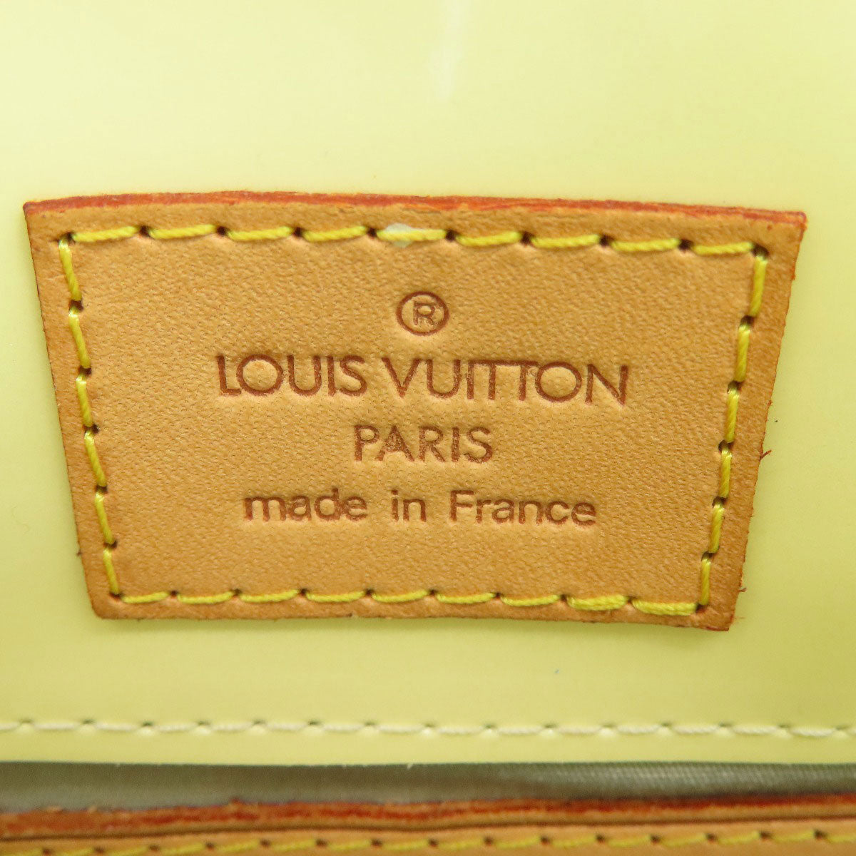 LOUIS VUITTON Handbag M91336 Vernis yellow Lead PM