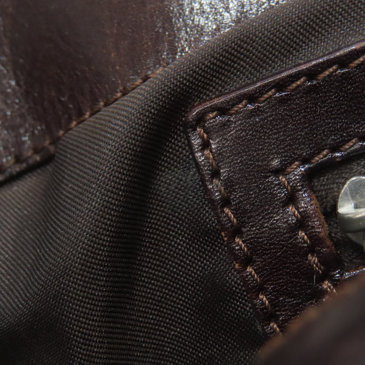 FENDI Tote Bag canvas Brown Zucca Pattern