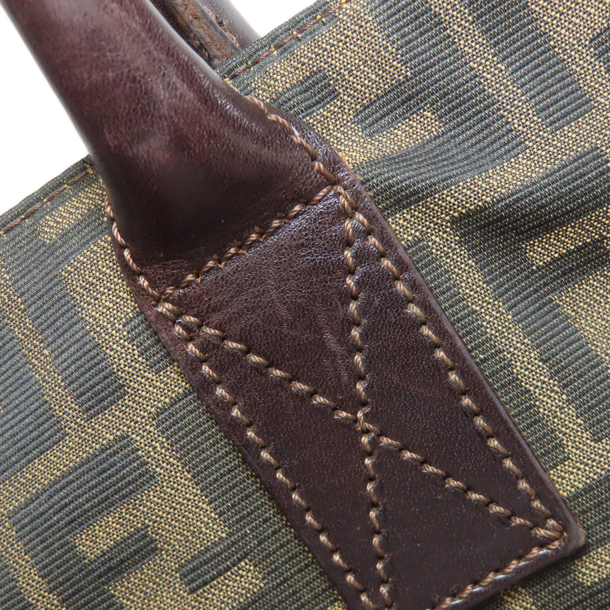 FENDI Tote Bag canvas Brown Zucca Pattern