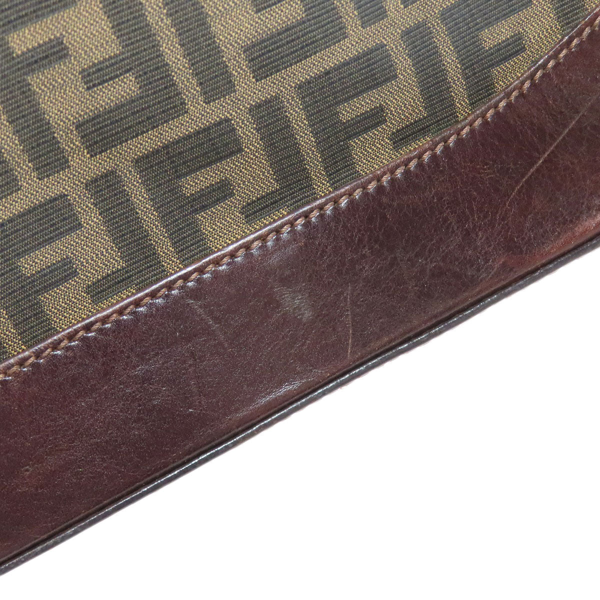 FENDI Tote Bag canvas Brown Zucca Pattern