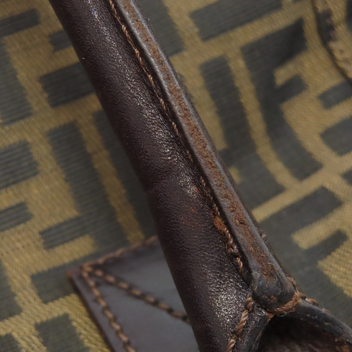 FENDI Tote Bag canvas Brown Zucca Pattern