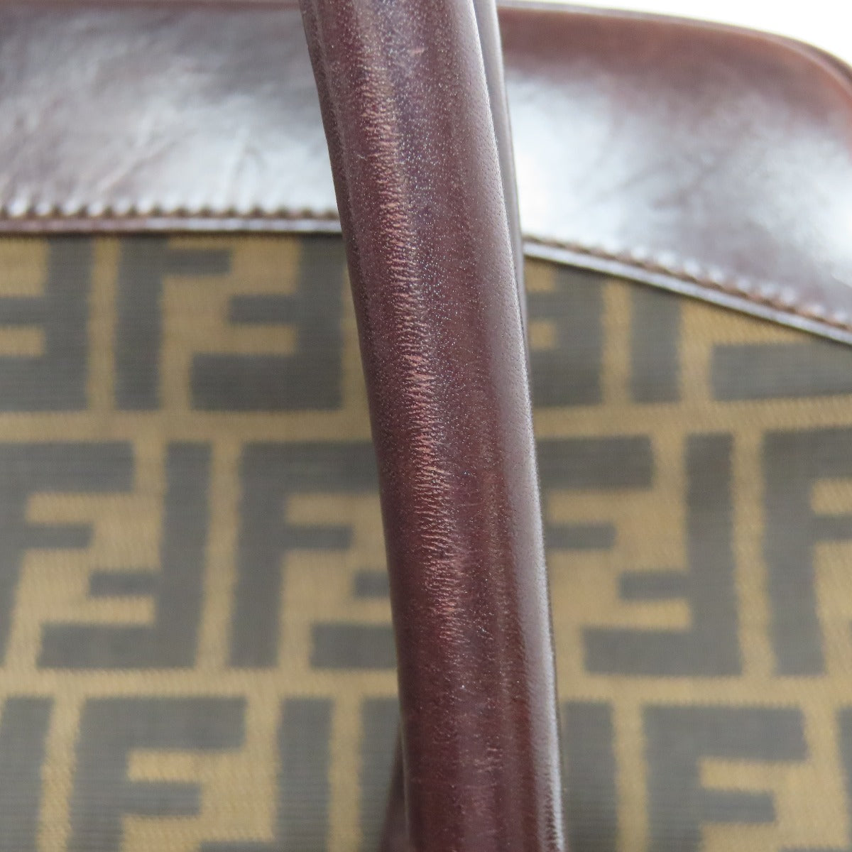 FENDI Tote Bag canvas Brown Zucca Pattern