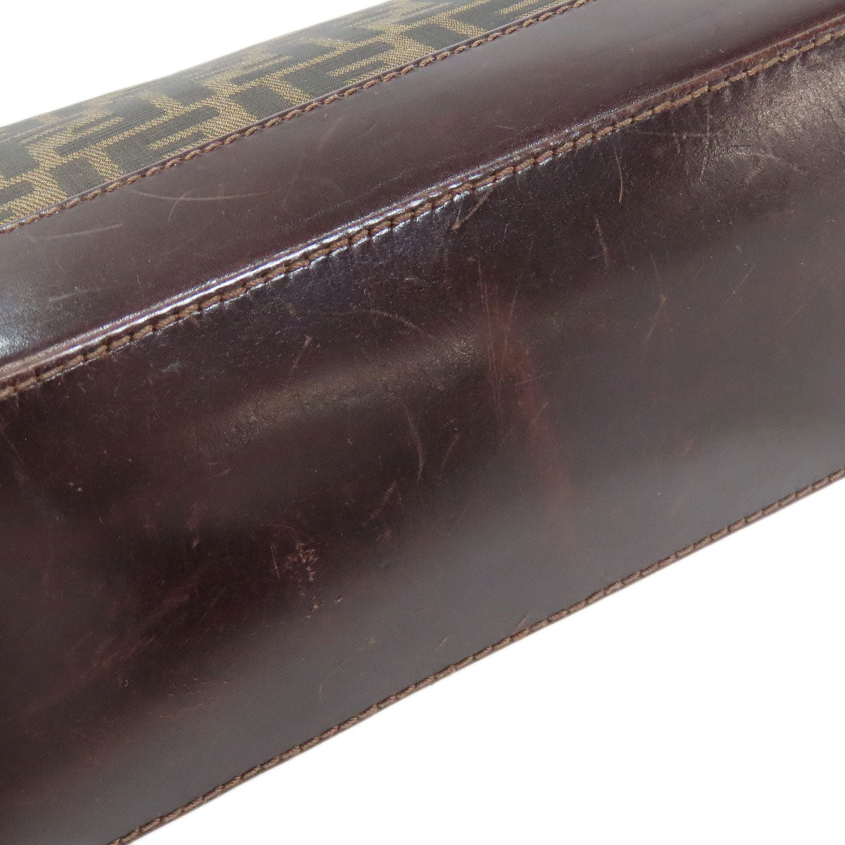 FENDI Tote Bag canvas Brown Zucca Pattern