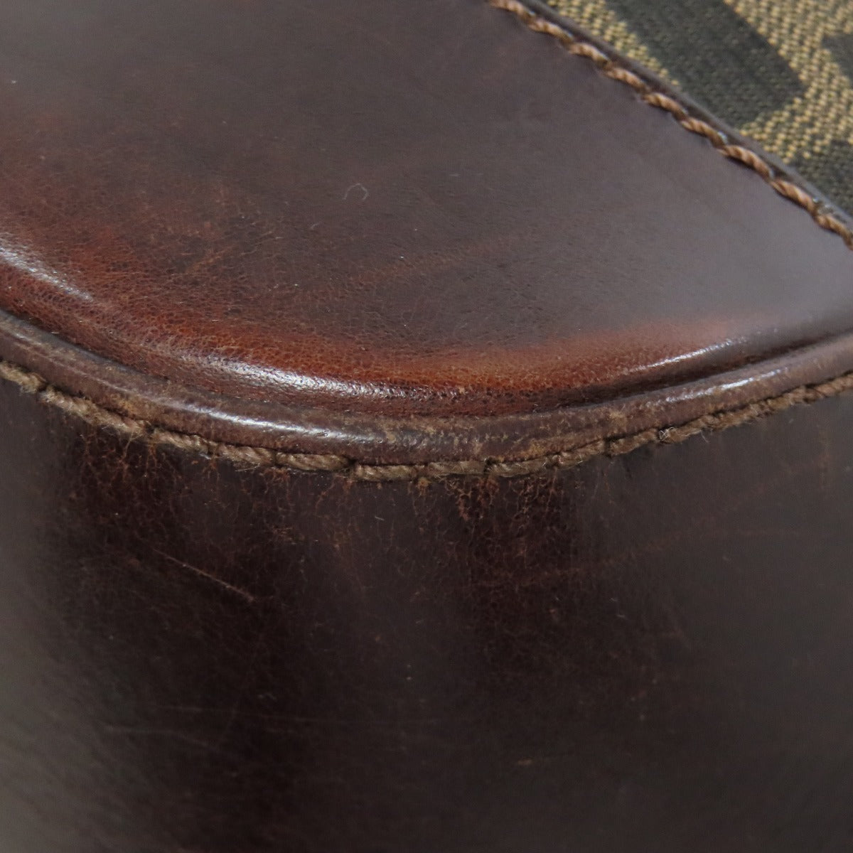 FENDI Tote Bag canvas Brown Zucca Pattern