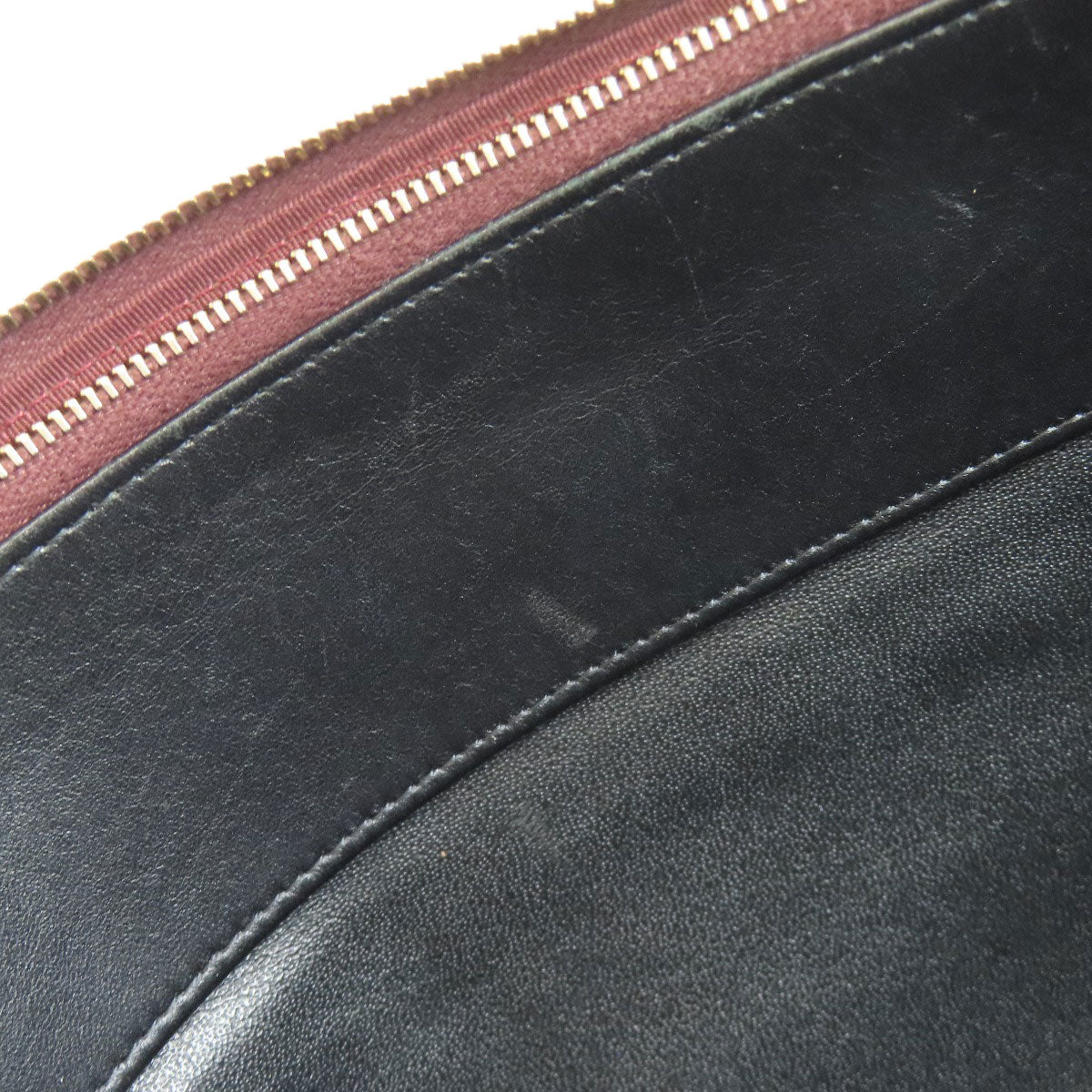 CHANEL Clutch bag lambskin black Matelasse COCO Mark SilverMetal