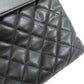 CHANEL Clutch bag lambskin black Matelasse COCO Mark SilverMetal