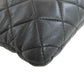 CHANEL Clutch bag lambskin black Matelasse COCO Mark SilverMetal