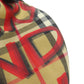 BURBERRY Shoulder Bag Nylon Brown Nova check graffiti print