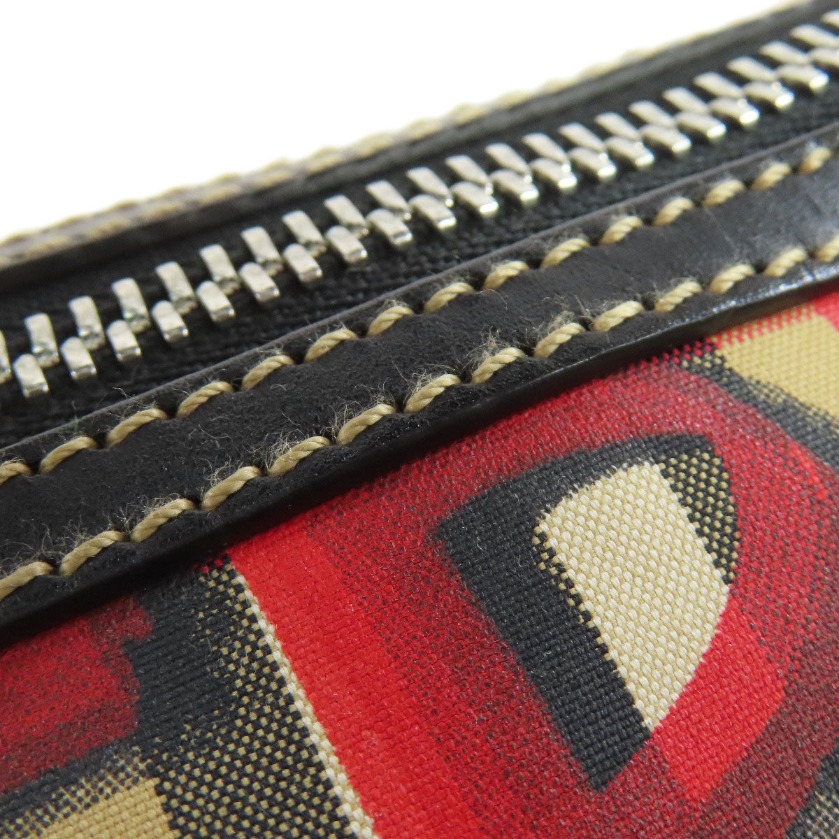 BURBERRY Shoulder Bag Nylon Brown Nova check graffiti print
