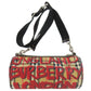 BURBERRY Shoulder Bag Nylon Brown Nova check graffiti print