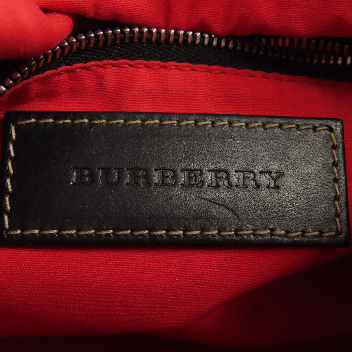 BURBERRY Shoulder Bag Nylon Brown Nova check graffiti print