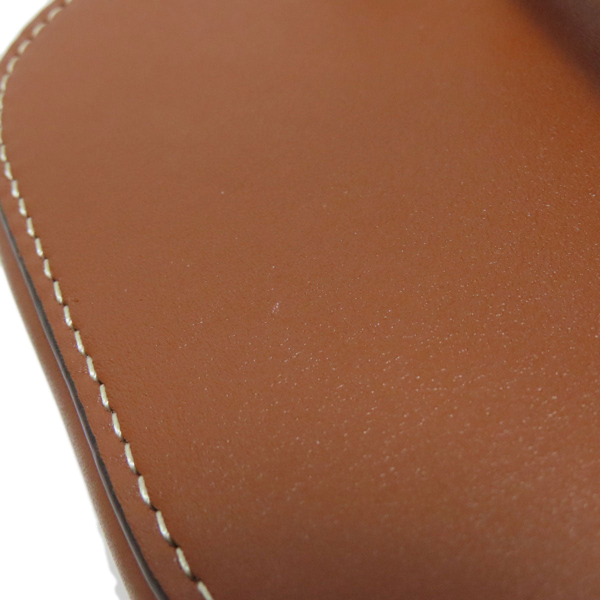 CELINE Shoulder Bag Calfskin Brown small box cuir triomphe