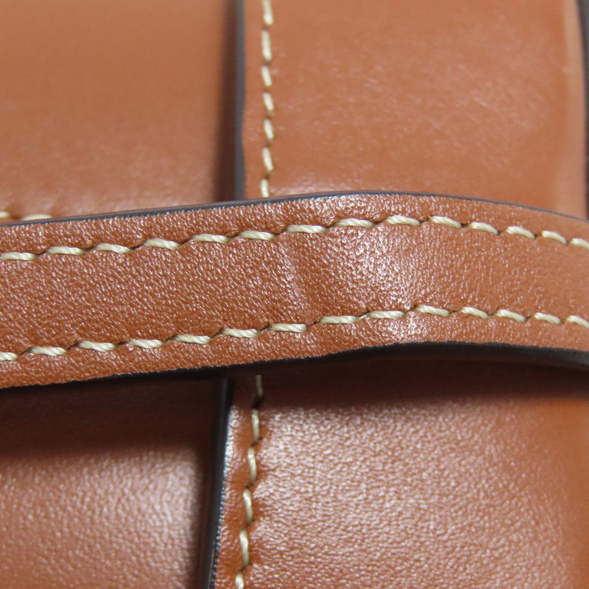 CELINE Shoulder Bag Calfskin Brown small box cuir triomphe