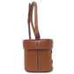 CELINE Shoulder Bag Calfskin Brown small box cuir triomphe