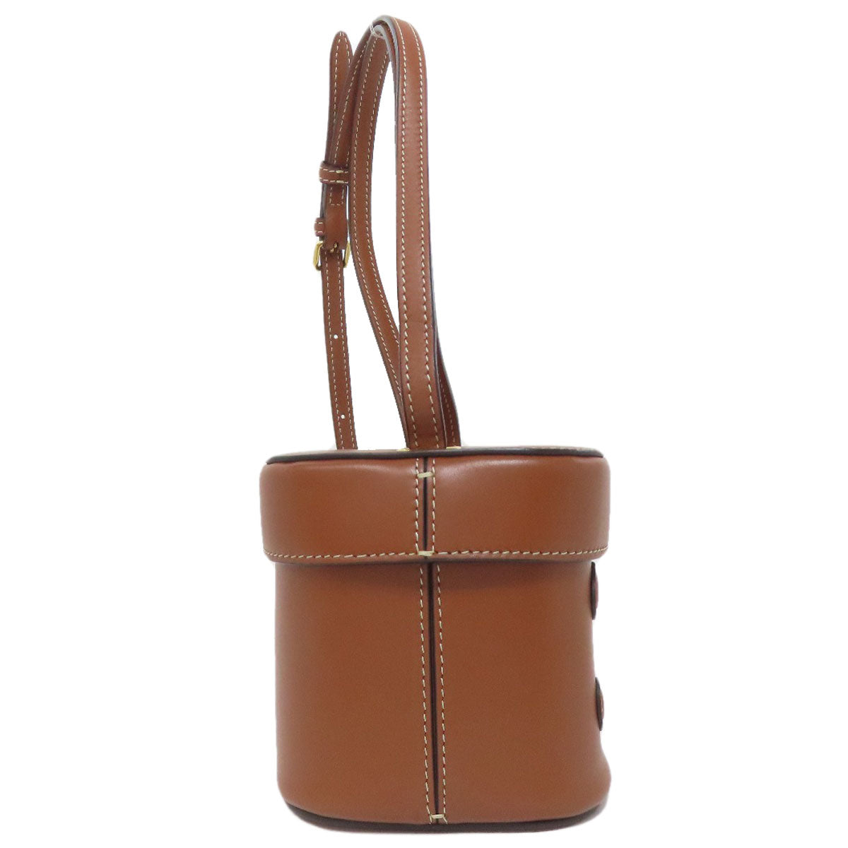 CELINE Shoulder Bag Calfskin Brown small box cuir triomphe