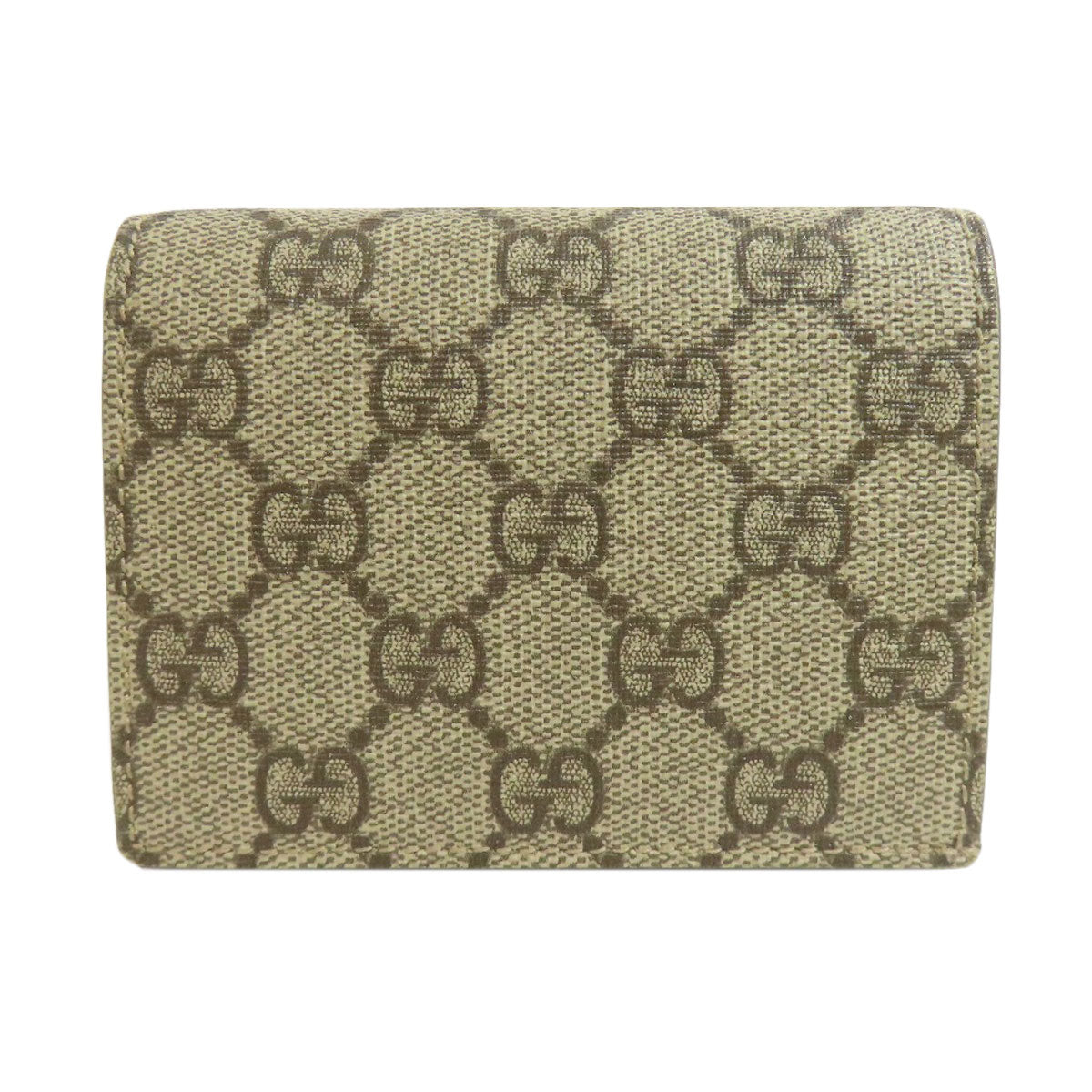 GUCCI Bifold Wallet 508757 PVC Brown GG Supreme