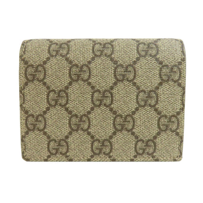 GUCCI Bifold Wallet 508757 PVC Brown GG Supreme