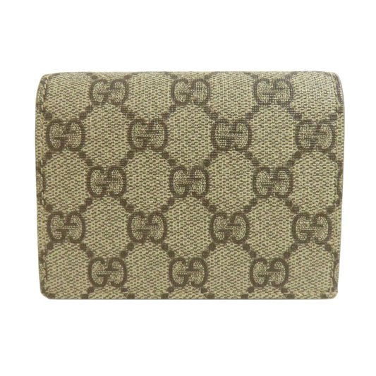 GUCCI Bifold Wallet 508757 PVC Brown GG Supreme