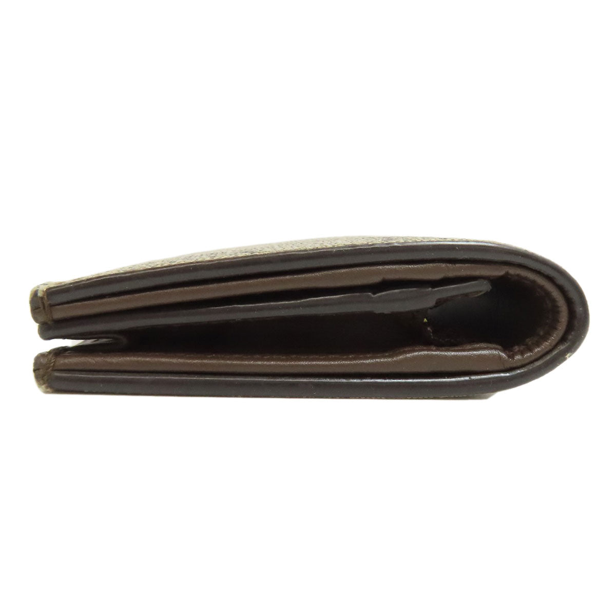 GUCCI Bifold Wallet 508757 PVC Brown GG Supreme
