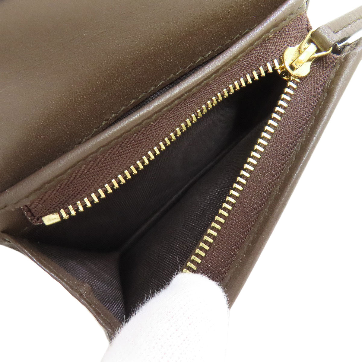 GUCCI Bifold Wallet 508757 PVC Brown GG Supreme