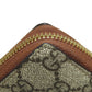 GUCCI Long Wallet Purse 456863 PVC Brown Tiger GG Supreme