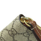 GUCCI Long Wallet Purse 456863 PVC Brown Tiger GG Supreme