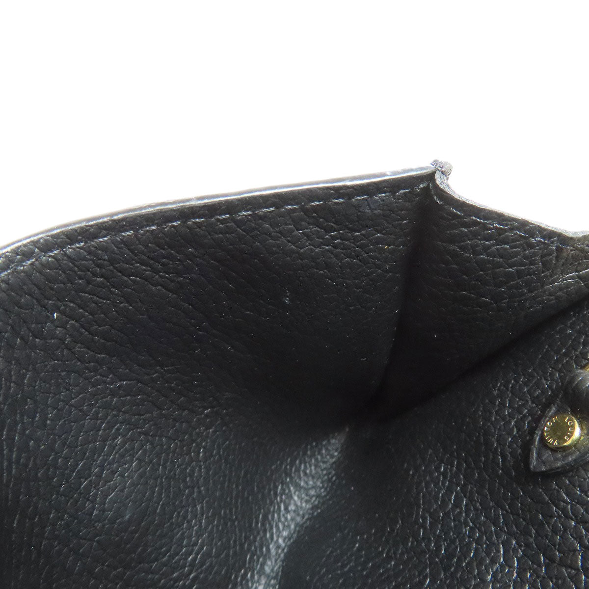 LOUIS VUITTON Coin case M60633 Ann Platt black Pochette cree