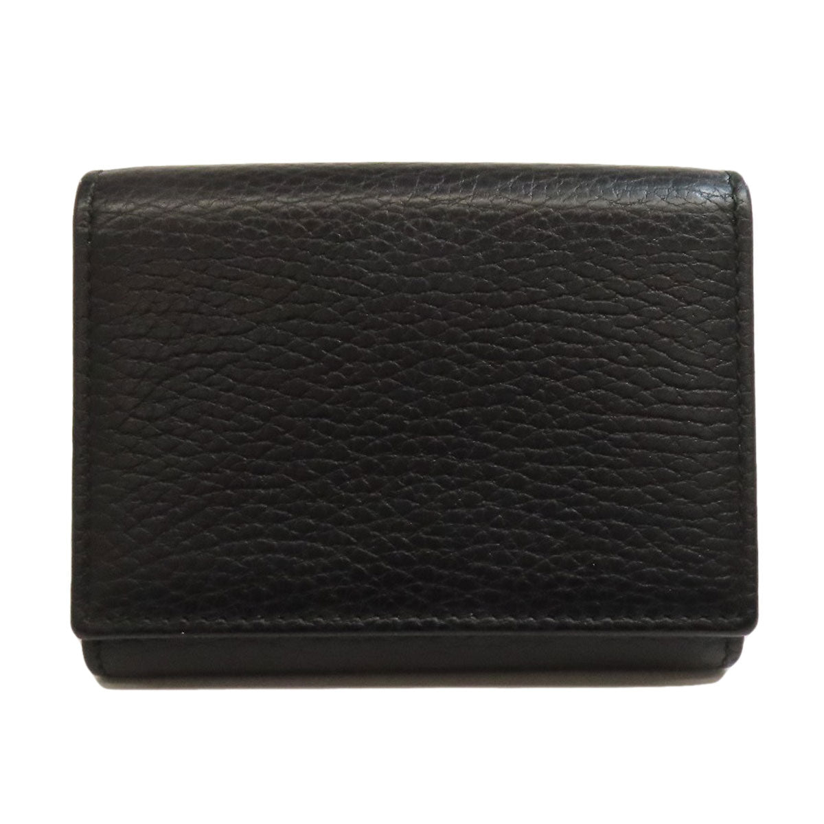 GUCCI Bifold Wallet 474746 Calfskin black Compact Wallet Double G