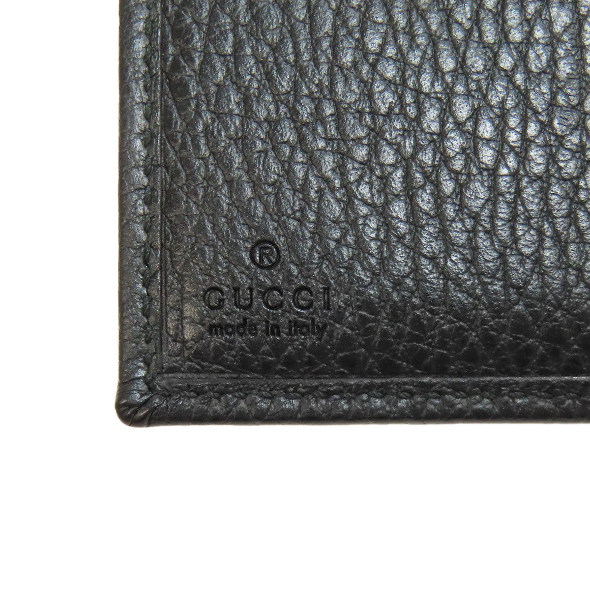 GUCCI Bifold Wallet 474746 Calfskin black Compact Wallet Double G