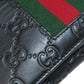GUCCI Long Wallet Purse 408830 Calfskin black GG Signature Shima Sherry Line