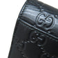 GUCCI Long Wallet Purse 408830 Calfskin black GG Signature Shima Sherry Line