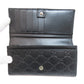 GUCCI Long Wallet Purse 408830 Calfskin black GG Signature Shima Sherry Line