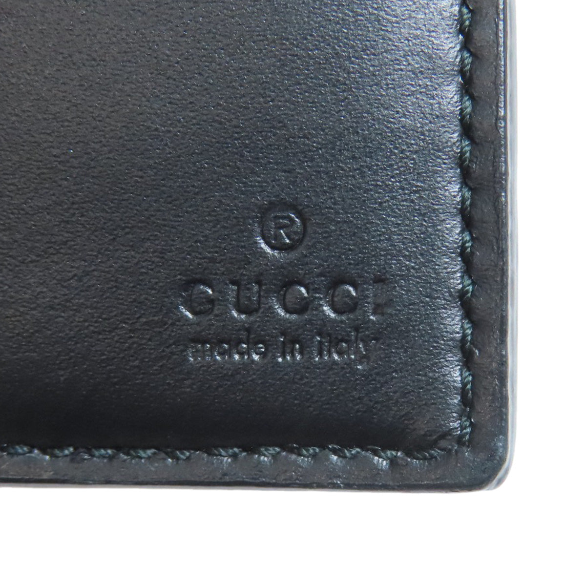 GUCCI Long Wallet Purse 408830 Calfskin black GG Signature Shima Sherry Line