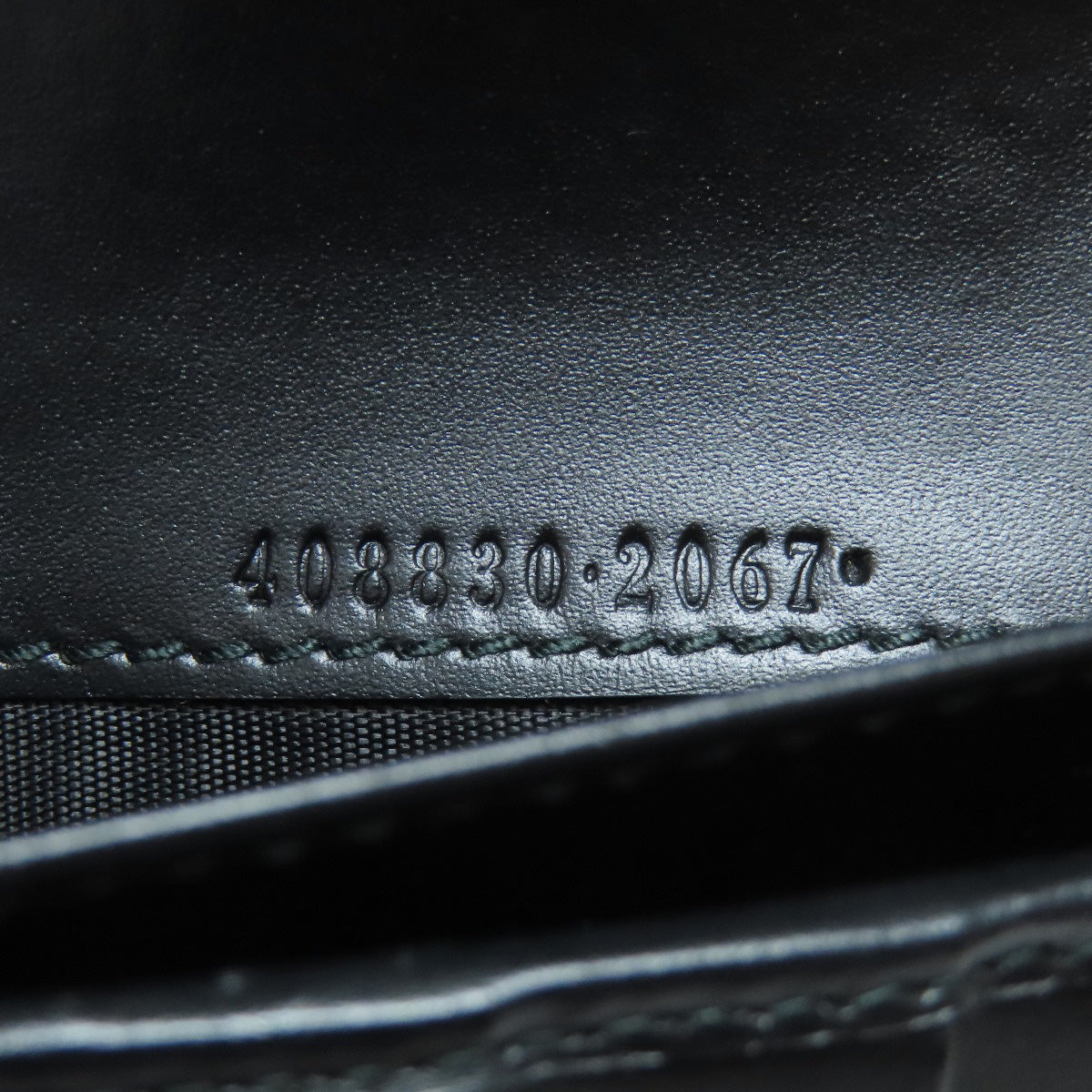 GUCCI Long Wallet Purse 408830 Calfskin black GG Signature Shima Sherry Line