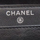 CHANEL Long Wallet Purse Grained Calfskin Skin black COCO Mark