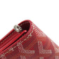 GOYARD Long Wallet Purse Coated canvas Red Varenne