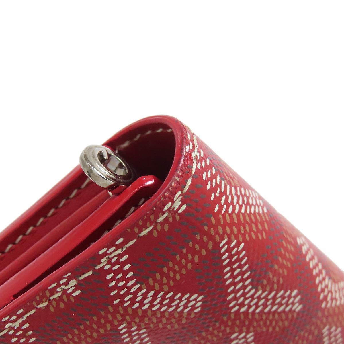 GOYARD Long Wallet Purse Coated canvas Red Varenne