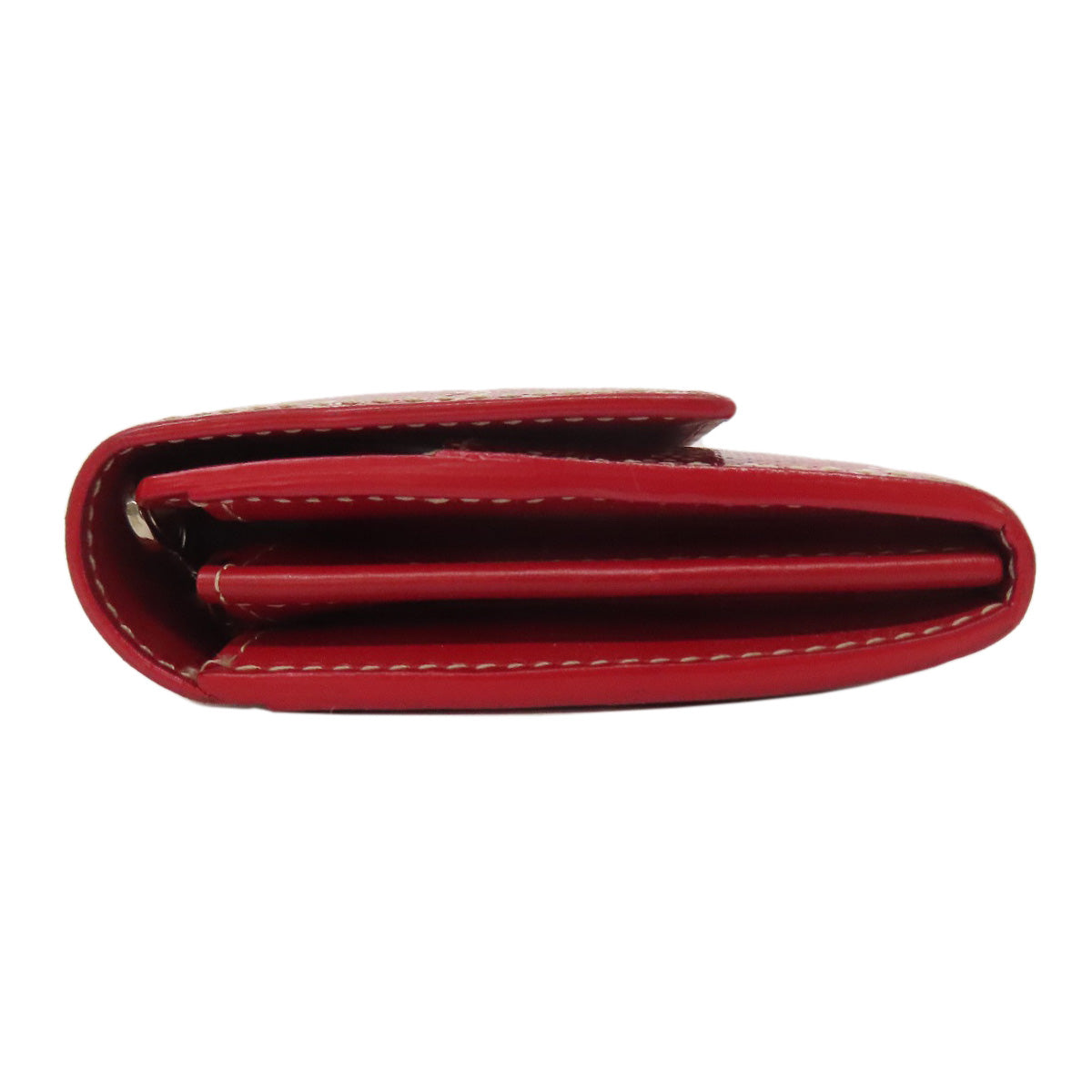 GOYARD Long Wallet Purse Coated canvas Red Varenne