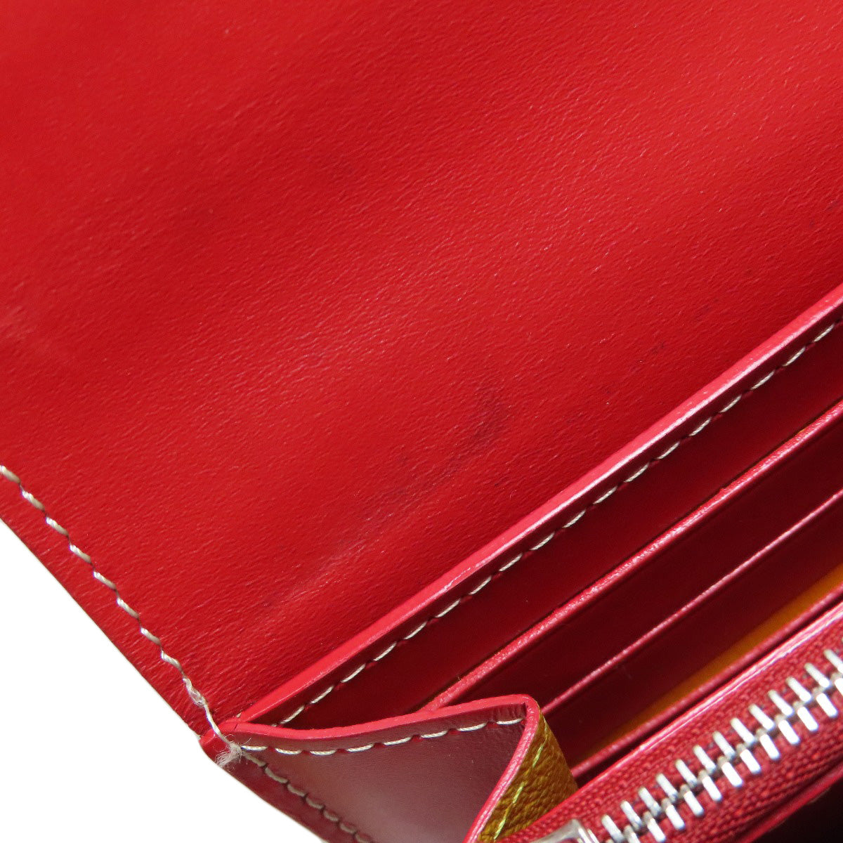 GOYARD Long Wallet Purse Coated canvas Red Varenne