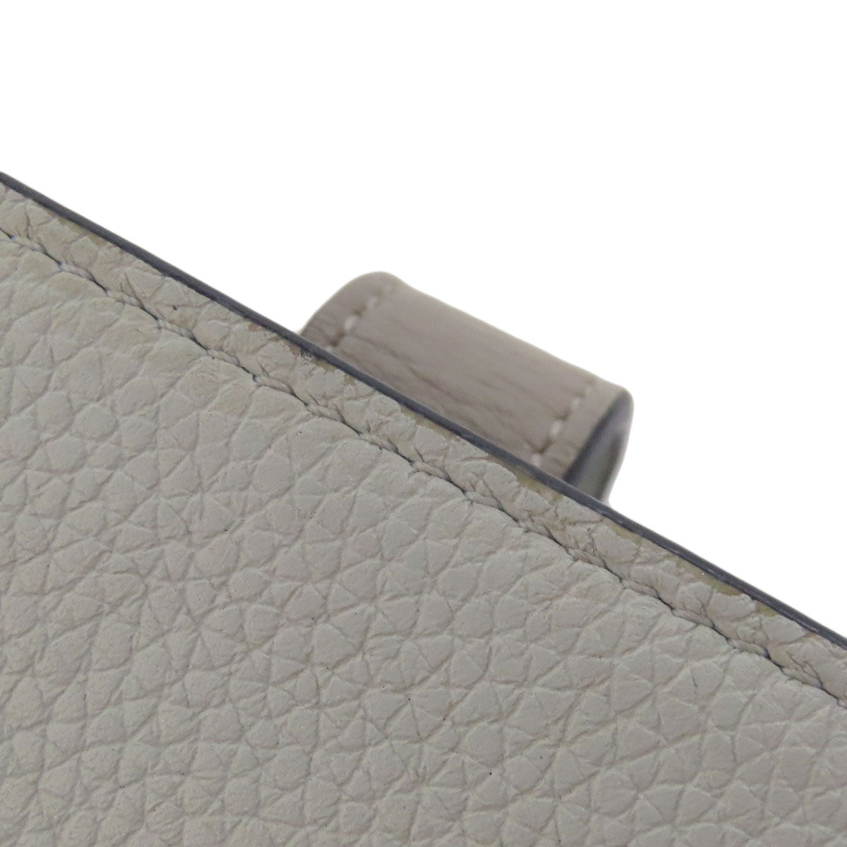 LOEWE Bifold Wallet Calfskin gray Compact zip wallet