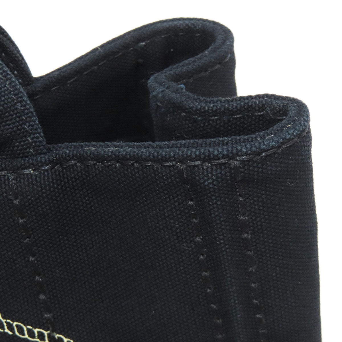 PRADA Handbag canvas black Canapa mini 2 WAY